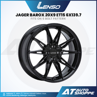 Lenso JAGER BAROX - Satin Black 20x9 ET15 6x139.7 (1 Piece) Wheels Sportrims Offroad 4X4 4WD