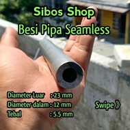 Seamless Iron Pipe Od 23mm Id 12mm Thickness 5.5mm Length 20cm to 100cm