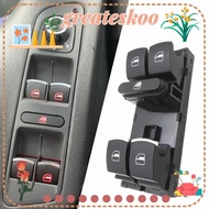 GREATESKOO Window Control Switch, ABS Chrome Car Window Lifter, Modification 5ND959857 8 Pins Master Electric Window Switch for VW/ Jetta /Tiguan /Golf /GTI MK5 MK6 Passat