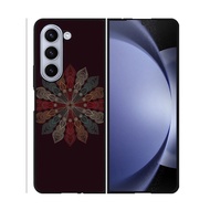 Casing Case Softcase Hardcase Samsung Galaxy Z Fold 5 5G Mandala Flower DF118