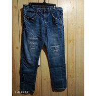 Evisu ripped jeans