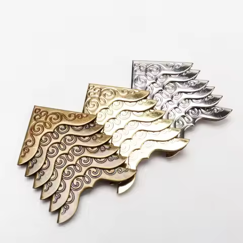 Practical Metal Bronze Book Scrapbooking Album Menu Folder Corner Protectors Corner for Photo Album