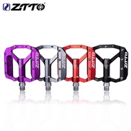 MTB Bearing Aluminum Alloy Flat Pedal Bicycle Good Grip Lightweight 9/16 Pedals Big For Gravel Bike