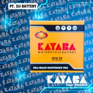 ACCU KERING KAYABA GTZ7S 7 AMPER AKI GEL MOTOR HONDA VARIO 150 VARIO 125 VARIO TECHNO SATRIA FU CBR 