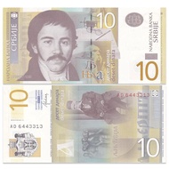 [Fidelity] Europe Brand New UNC Serbia 10 Dinar Banknotes Genuine Coins 2011-14 Banknotes20260609