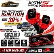 KSW S+ SPORT PLUG PENCIL COIL IGNITION NISSAN TEANA J32 2.5 3.5 MURANO Z51 3.5 ELGRAND E52 350Z Z33 