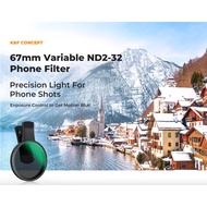 67mm Clip-on ND2-ND32 Phone Lens Filter Kit คลิปหนีบมือถือสำหรับใส่ฟิลเตอร์พร้อมฟิลเตอร์