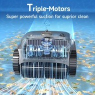 TEMU Wybot Robotic Pool Cleaner, Cordless Pool Vacuum For Inground Pools Up To 2152 , Dual Filtratio