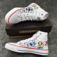 READY 24~36/ AGES 1 TO 10 YEARS BTS BT21 WHITE GIRLS' SHOES AUS.10De22g