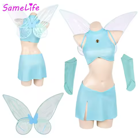 Fairy Bloom Cosplay Fantasy Clothing Cartoon Fairy Costume Disguise Halloween Adult Women Roleplay F