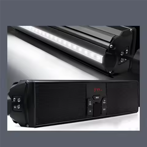 A85E-Stereo Speakers MP3 Music Player Bluetooth Player With USB AUX-In FM Radio For 13-14.96 Inch Ha