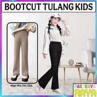 KGT Bamboo Mini Bootcut Tulang Kids M-2XL Perempuan 230GSM KIDS BootcutsTulang Seluar Getah Slack Ka