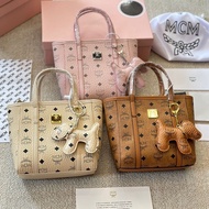 YD Mcm New 20tote Vegetable Basket Tea Gold Women's Fashion Style Shopping Bag