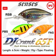 SENSES DJ Crank 65F Lure Crankbait 2m Deep 6.5cm 19g Bait Dive DJCrank