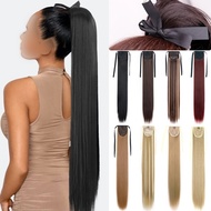 <HRDEAL>85CM Long Straight Synthetic Hair Ponytail Extension 34 Inches Hair Weave