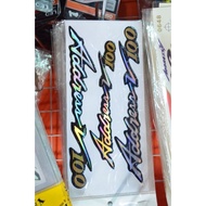 Suzuki V100 : sticker emblem address pelangi