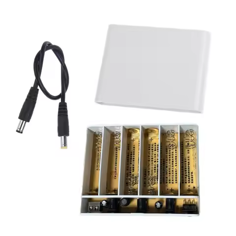 USB 5V 9V 12V Output 6x 18650 Battery UPS DIY Power Bank Boxs for Tablets CCTV Cameras LED Speaker R