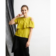 Carlo Top Green Dotdtails - Women's Top