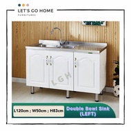 FREE SHIPPING Kitchen Cabinet Sinki | Cabinet Dapur Kabinet Dapur Permukaan Stainless Steel |Kitchen