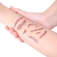 Halloween Wound Tattoo Sticker 3D Temporary Wound Tattoo