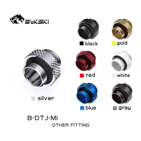 Bykski Mini Double Male G1/4 Thread Fitting Dual Male External Connector Fitting 4.5MM MOD Water Coo