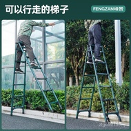 Foldable Ye Ladder Household Aluminum Alloy Ladder Walking Gold Retractable Herringbone Loft Enginee