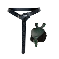 Medieval Waist Bag Retro PU Leather Elf Leaf Copper Coin Waist Bag Belt Accessories Renaissance Dres