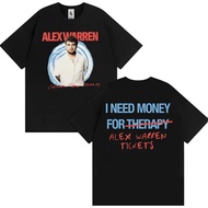 Alex Warren street clothing More Than Therapy Men's and Women's Turkish T-shirts Retro Fashion Short