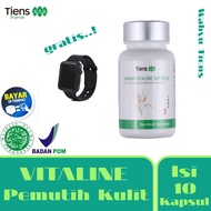 Pemutih Kulit/Vitaline Softgel 10 kapsul/Vitaline Tiens/Pemutih Badan/free jam tangan/Wahyu Tiens