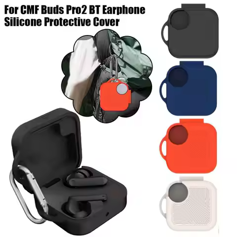 FOR CMF Buds Pro 2 Bluetooth Headset Silicone Protective Cover Soft Shell Anti-drop Storage Box Simp