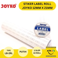 Joyko LB - 2RL Price Label Paper 1 Line (500M / 10 rolls of Labeler)