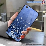 Glossy Hardcase Case Vivo Y69 V7 V17 V19 V15 S1 Pro - Floral Motif Case - Hard Protective Case