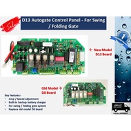 New Model D13 Autogate Control Panel / Board - For Swing / Folding Gate Motor System (Old model - D8 Board) Autogate Spa