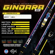 Relix Nusantara Gindara Joran Pancing Rod Jigging Spinning Overhead OH PE 0.8 1.0 1.5 2.5 3.5