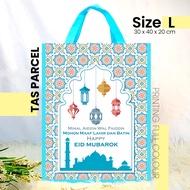 EID BAG LANTERNbiru EID PARCEL BAG/ MEDIUM PARCEL BAG/ SIZE 30X40X20 CM