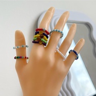 haneena cincin manik beads rings with size (6) [33]