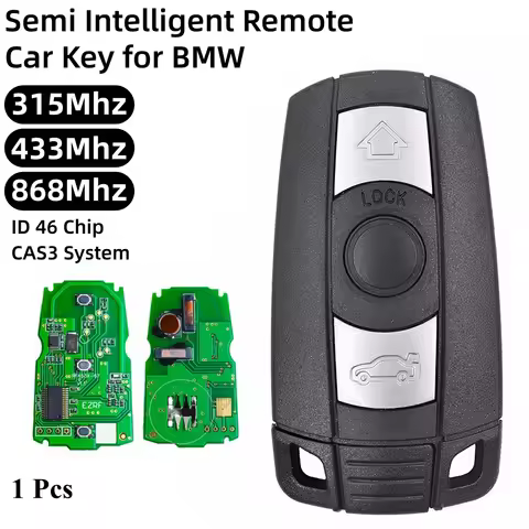 1PCS 315/433/868MHz Semi Intelligent Car Remote Key ID46 Chip For BMW CAS3 Systems 1/3/5/7 Series X5