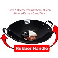 Double Handle Enamel Wok / Kuali Hitam (30cm/32cm/35cm/38cm/40cm/43cm/45cm/50cm)