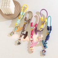 Creative ins Dopamine Pink Skirt Girl Pendant Short Phone Case Lanyard Short Nylon Rope Phone Case U