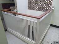 railing tangga minimalis kombinasi handrail conwood harga permeter