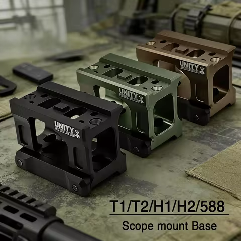 UNITY Fast Riser Mount - Lightweight CNC Machined 20mm Rail, Dual Lock Anti-Shock Universal for Aimp