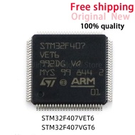 100% New STM32F407VET6 STM32F407VGT6 STM32F407 VET6 STM32F407 VGT6 QFP-100 Chipset LARK