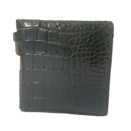 Versace Ace Wallet leather Stamping process black Direct from Japan Secondhand