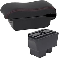 Car Storage Box Compatible For Skoda Compatible For Fabia II 2 Leather Center Console 2008-2014 Wate