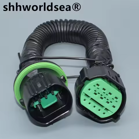 shhworldsea 14 Pin GL301-14021 Auto Headlight Plug Adapter Car Lamp Light Connector Extension Wire H