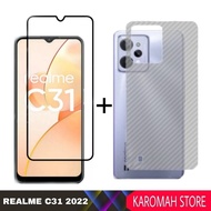PACKAGE 2 INC 1 Tempered Glass REALME C31 Anti-Scratch Glass