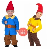 Dwarves-kurcaci-snow white-gnome-elf-Christmas costume - yellow, xxl