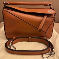 LOEWE puzzle bag 24cm 焦糖色