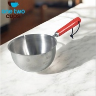 One two cups milk pan Mini pan stainless steel 410 dual drainage 400ml
