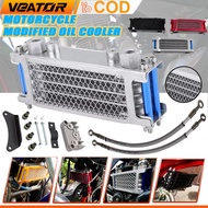 Motorcycle Oil Cooler Radiator Assembly Universal 50cc-140cc Horizontal Engine